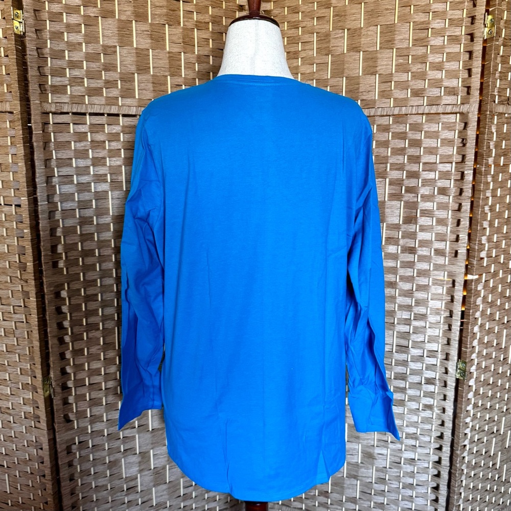 1 set of 2 Just My Size long sleeve 100% cotton tees 2X - Picture 6 of 9